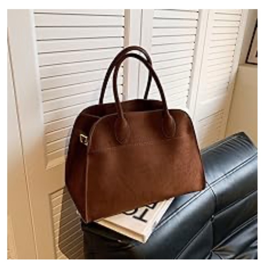 Brown Suede Tote